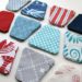 Red White and Blue Tumbler Quilt Fabric