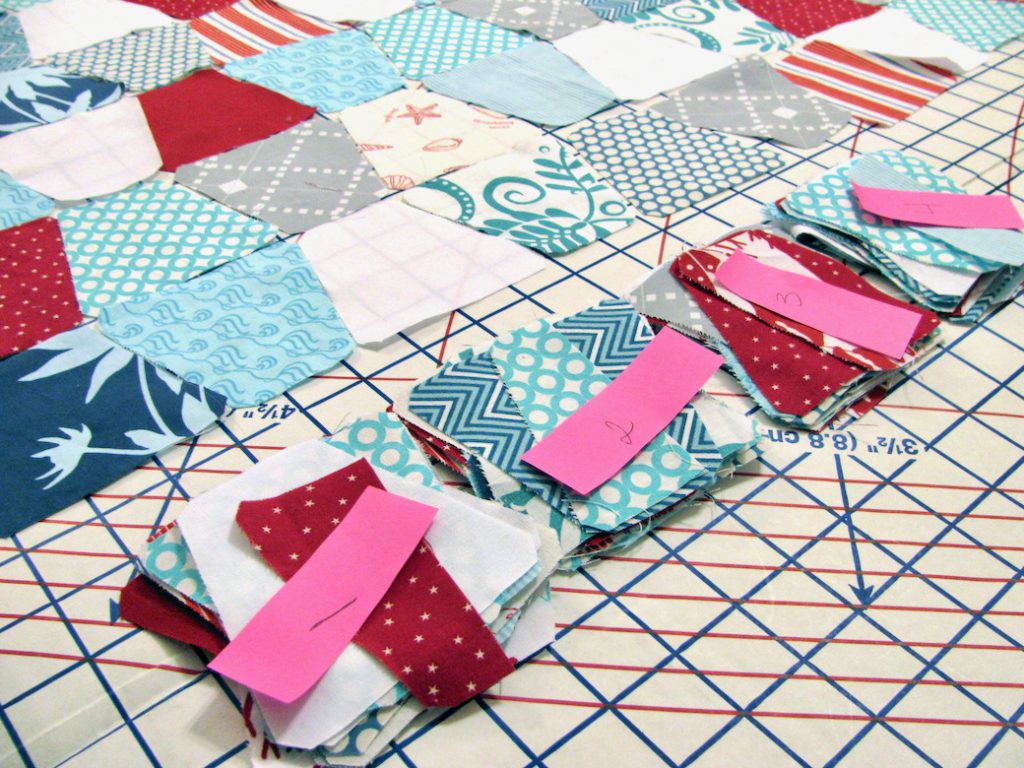 Prepping a Tumbler Quilt