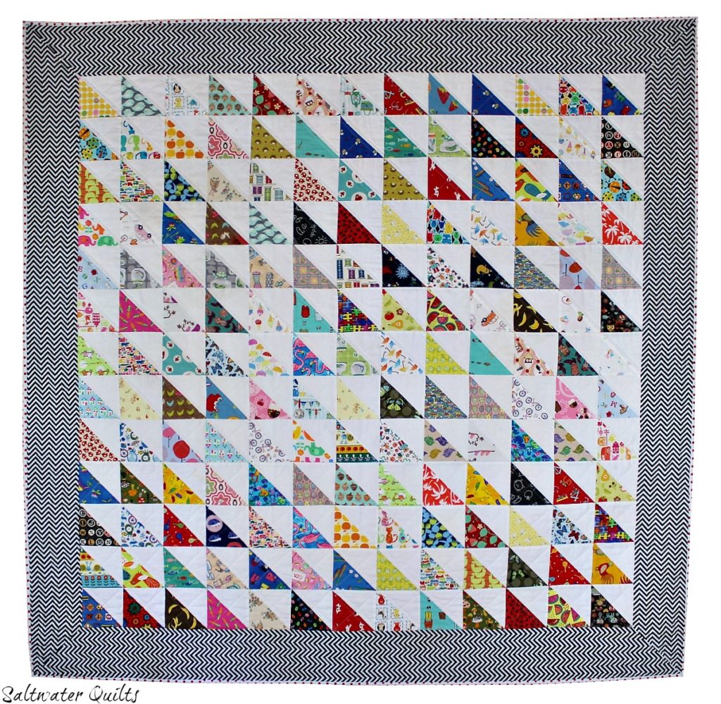 Finished Scrappy I Spy Quilt