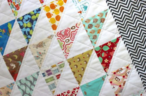 I Spy Quilt Using Half Square Triangles