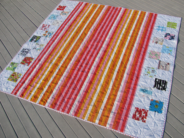 Back of I Spy Quilt