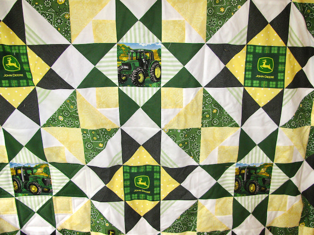 Green and Yellow John Deere Quilt