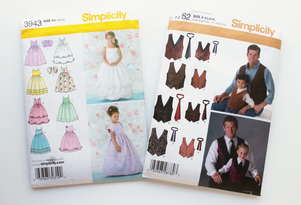 Kids Wedding Clothes Sewing Patterns