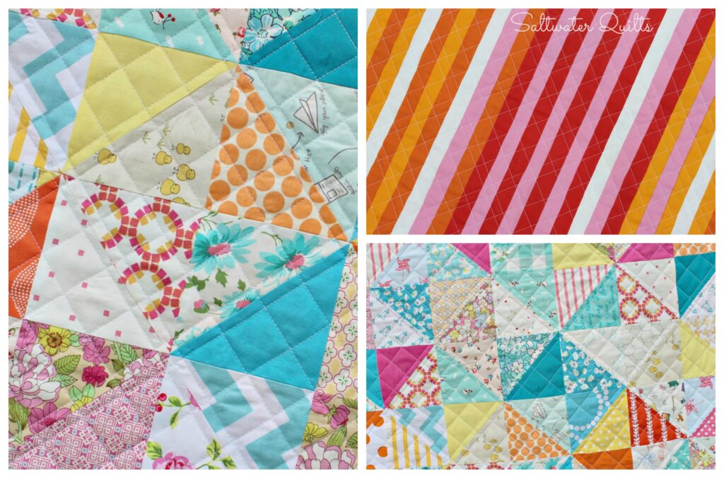 Scrappy Baby Quilt Collage