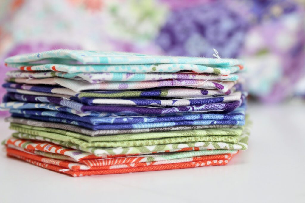 Stack of quilt hexi