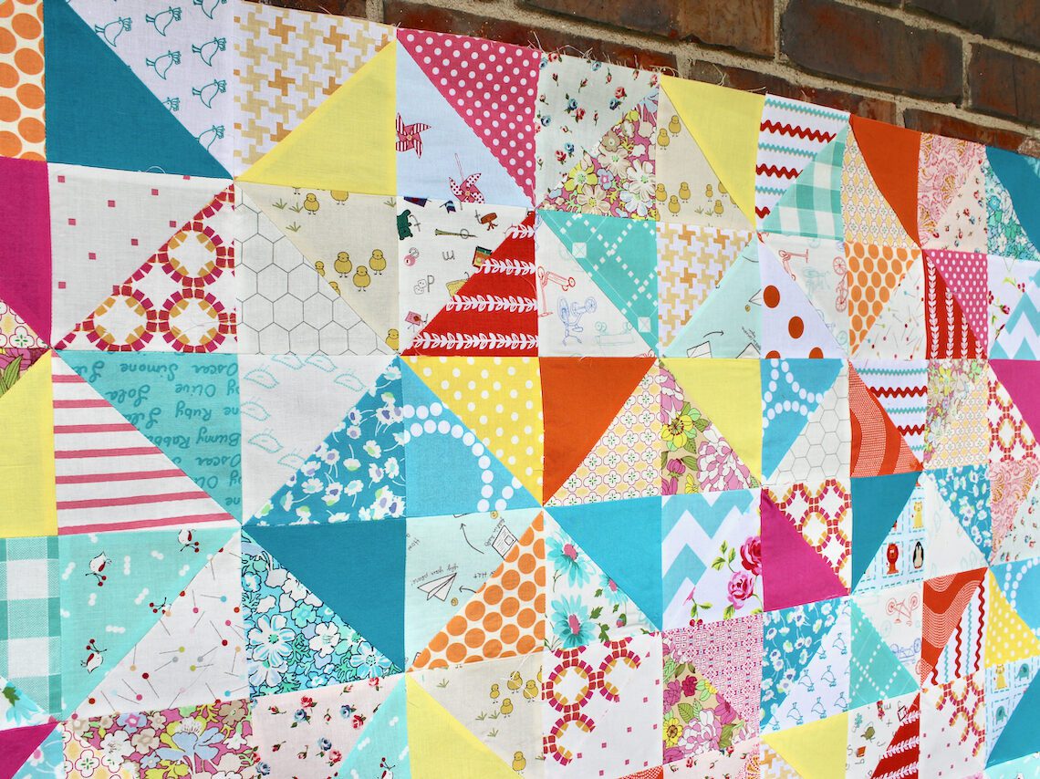 Half Square Triangle Baby Quilt