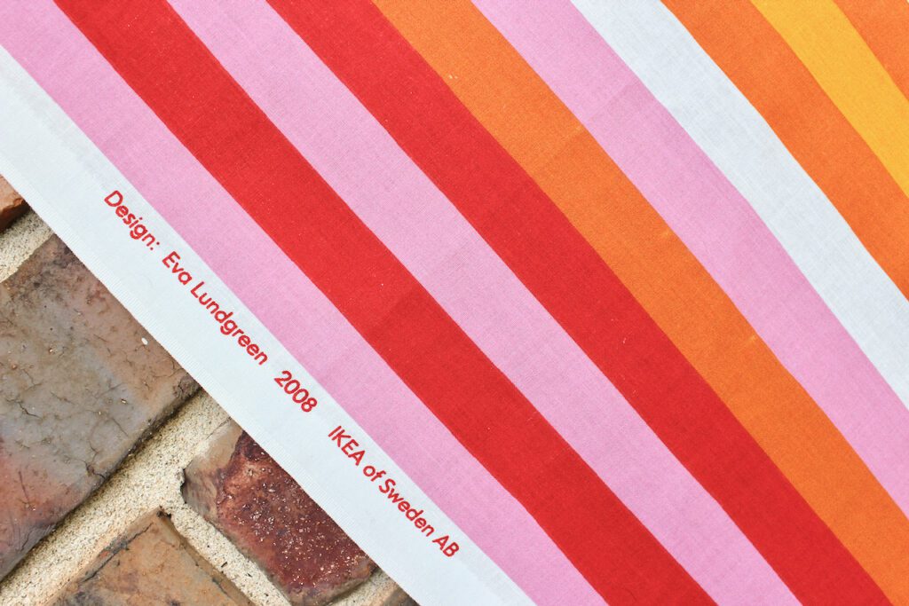 Ikea stripe fabric