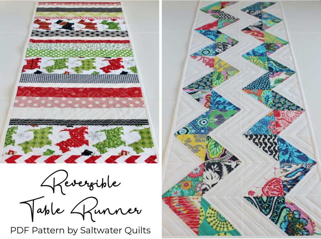 Saltwater Quilt Reversible Table Runner