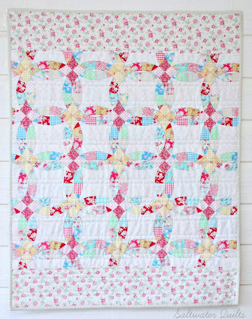 Stair Stepping Baby Quilt Back