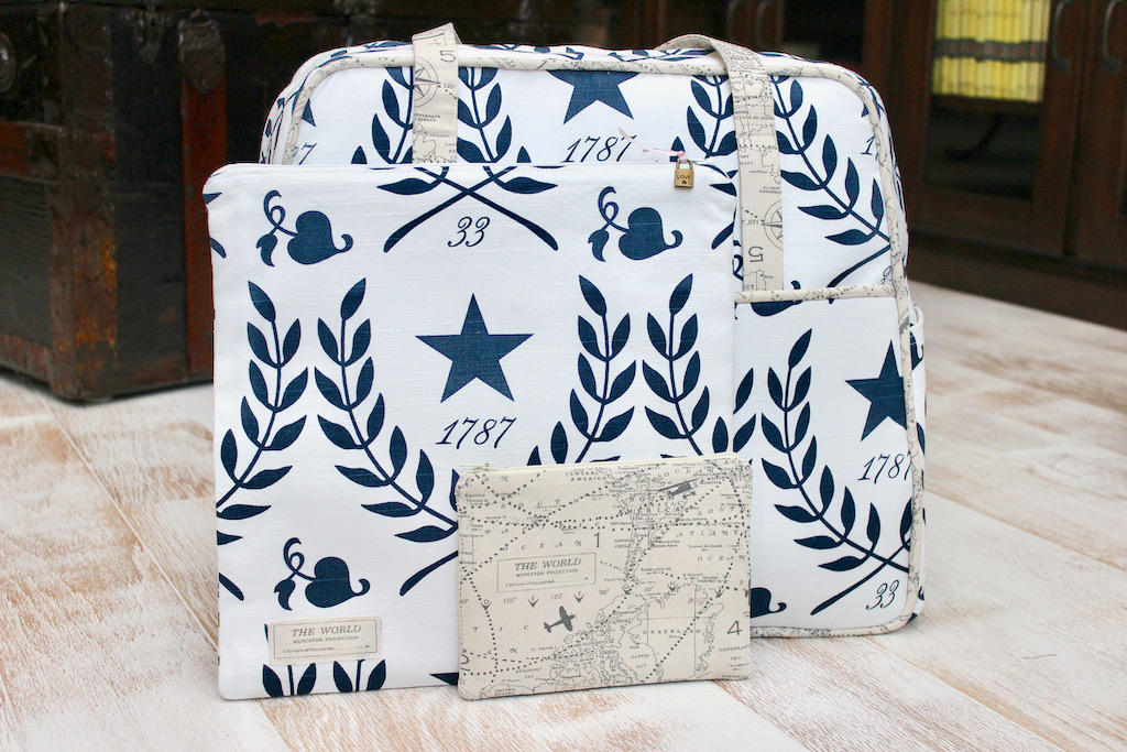 Amy Butler Weekender Bag and Zipper Bag Set