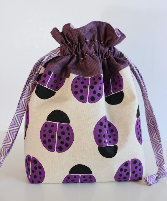 Easy Sewing Bags with Lady Bugs